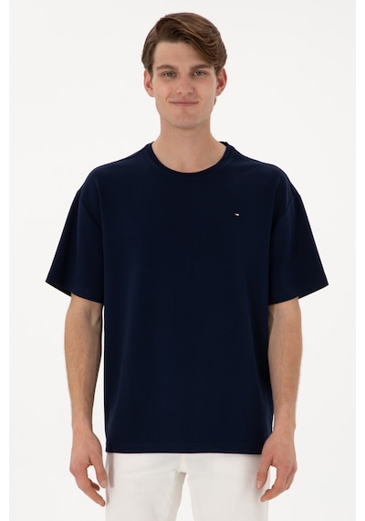 U.S. Polo Assn. Erkek Comfort Fit Bisiklet Yaka Lacivert Tişört 50307322-VR033