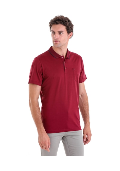 Hatemoğlu Bordo Regular Fit Düz 100% Pamuk Polo Yaka Tişört Bordo Hatemoğlu Bordo Regular Fit Düz 100% Pamuk Polo Yaka Tişört Bordo