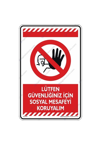 Lütfen Güvenliğiniz Için Sosyal Mesafeyi Koruyalım