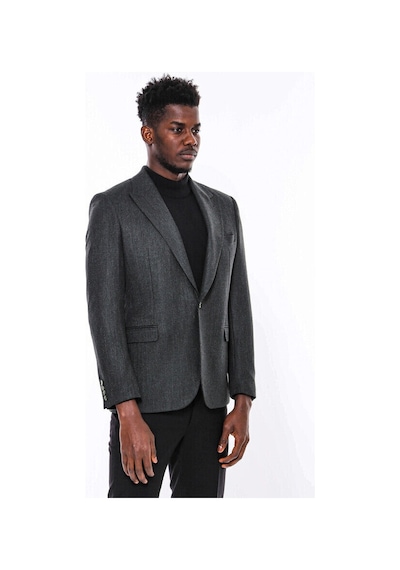 Wessi Slim Fit Desenli Yeşil Erkek Ceket Yeşil