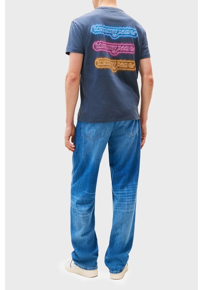 Tommy Jeans Erkek T Shirt Dm0dm21829 C1g Lacivert Lacivert