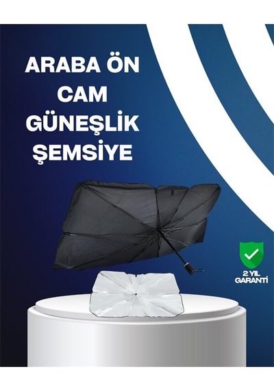 Northcity Isı Ve Uv Engelleyici Güneşlik 360 Bükülebilir Şemsiye Sapı İle Araç İçin Katlanabilir Güneşlik