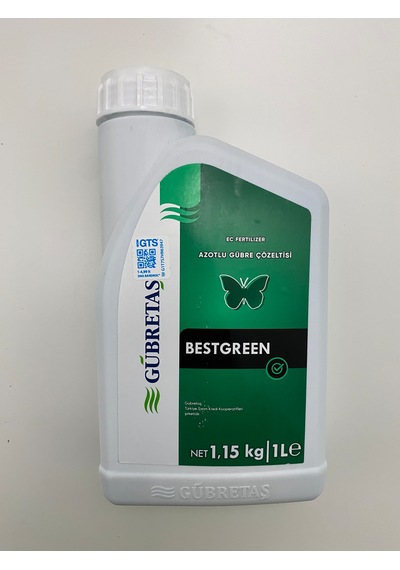 Gübretaş Bestgreen %25 Azot + %5 Magnezyum İçeren Sıvı Gübre: 1 Litre 1 L