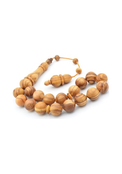 Murty99 Usta İşi Sistemli Sığırcık Kesim Zeytin Ağacı Efe Maskot Tesbih