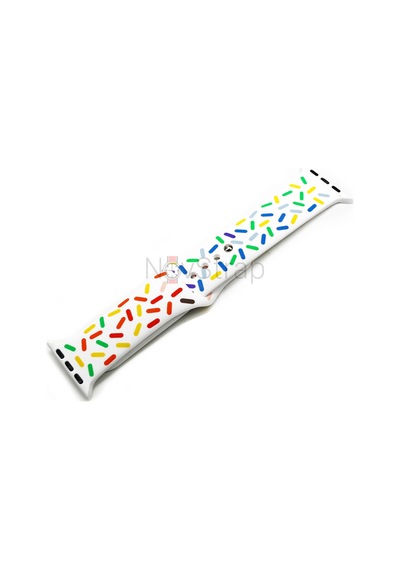 Novstrap Apple Uyumlu  Watch Se 40mm İle Kordon Pride Style Jel Silikon Kordon Kayış