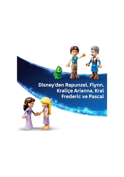 LEGO® ǀ Disney Princess Rapunzel’in Şatosu 43297 - 6 Yaş ve Üzeri Çocuklar için Yaratıcı Oyuncak Yapım Seti (676 Parça)