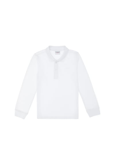 U.S. Polo Assn. Erkek Çocuk Beyaz Basic Polo Yaka Sweatshirt 50313790-VR013