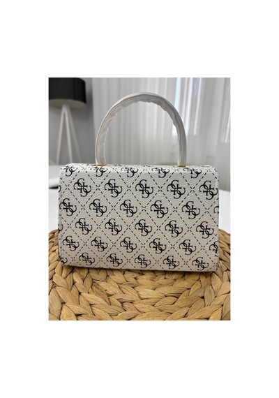 Store Kadın Mini Şık Ve Casual El Ve Omuz Çantası Beyazsiyah