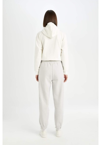 Defacto Standart Boy Beli Paçası Lastikli Cepli Basic Düz Kalın Kumaş Jogger Eşofman Altı D9934AX24WNGR431 Gri