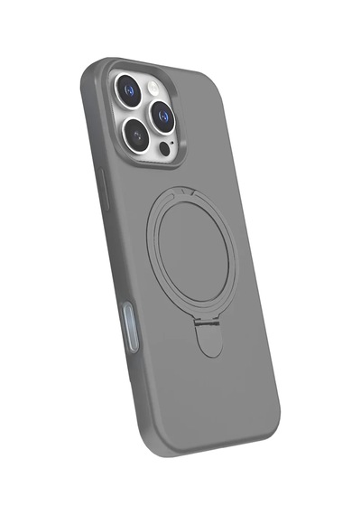 Newface Apple İphone 16 Pro Regal Magsafe Standlı Kapak - Titan Gri
