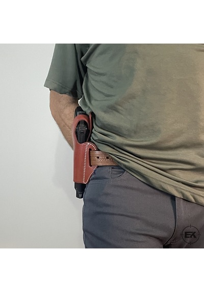 Erolav Beretta F92 Ve Yavuz 16 Uyumlu Taba Deri Yarım Kelebek Silah Kılıfı Taba
