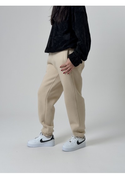 Cocopelli Şardonlu Bej Kadın Jogger Eşofman Coc2536