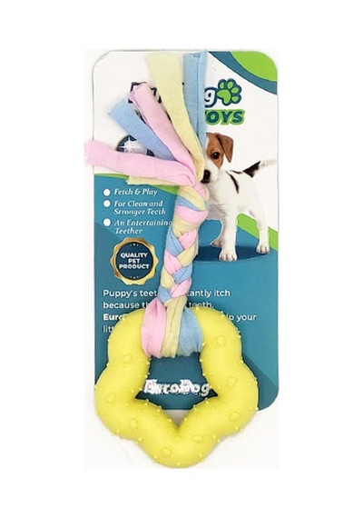 Semeglbl Eurodog Puppy Toys Sarı Kalın Beşgen Diş Kaş. Oy.