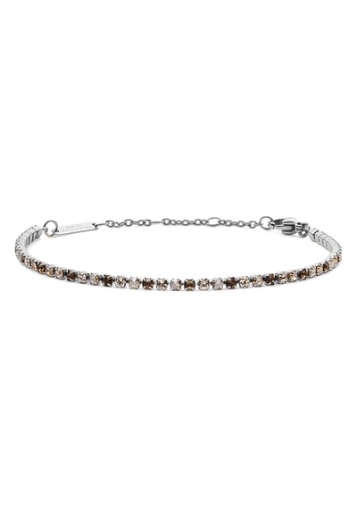 Classic Tennis Bracelet Honey Combo Silver Silver