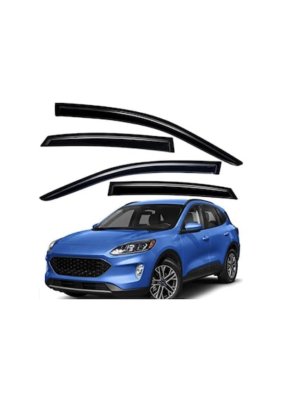 2020+ Ford Kuga Cam Rüzgarlığı Parlak Siyah 4 Parça