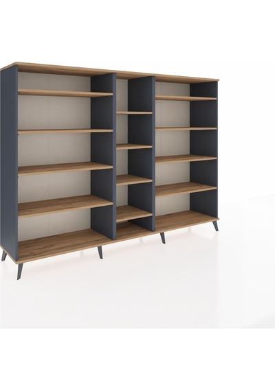 Hyperion Dolap 11 Raflı 220x44x163 Antrasit-çam Atlas Çam - Antrasit Hyperion Dolap 11 Raflı 220x44x163 Antrasit-çam Atlas Çam - Antrasit