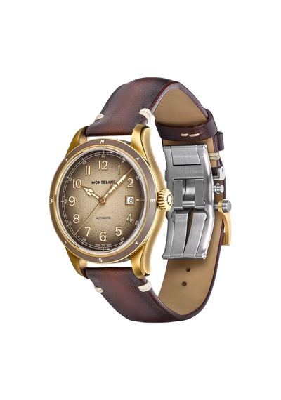 Montblanc 1858 Automatic Date 0 Oxygen 134339 Kahverengi