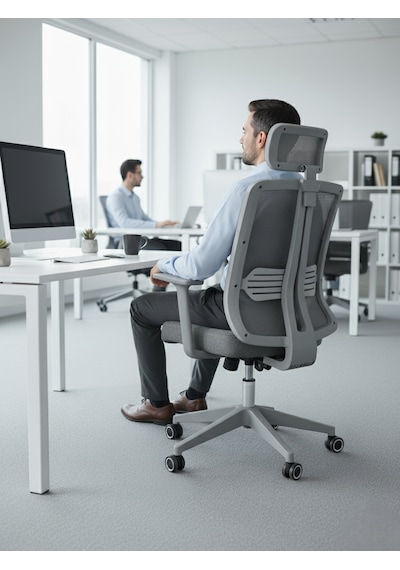Zeon Büro Ofis Sistemleri // Comfort Mood Gray Yönetici Koltuğu Ofis Çalışma Koltuğu Gri