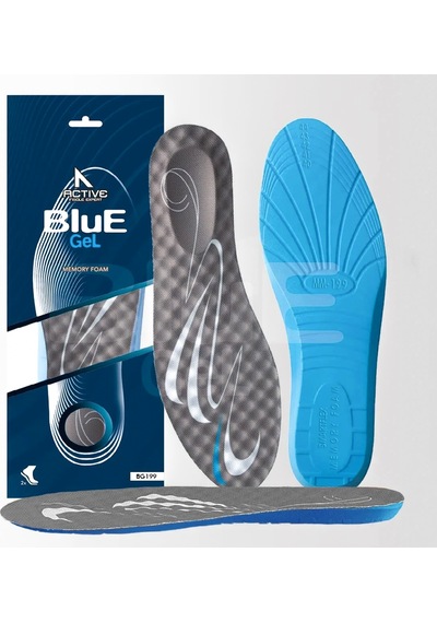 Blue Gel Yumuşak Memory Foam, Ortopedik, Spor Ayakkabılar İçin Çocuk Tabanlık 199-mk Standart