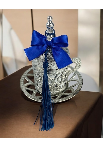 Elm Damat Kahve Fincanı Mavi mavi