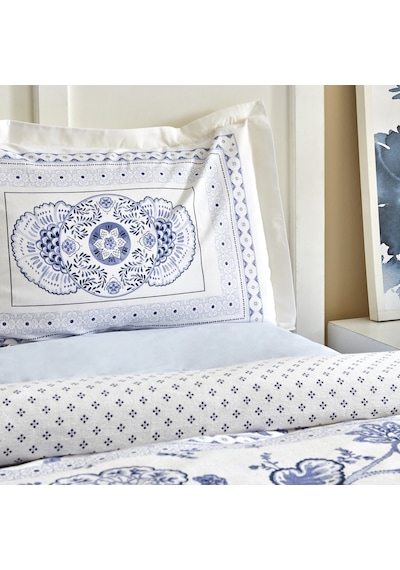 Karaca Home Amar Mavi %100 Pamuk Tek Kişilik Nevresim Takımı