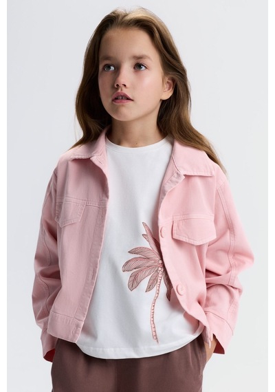 Xo Kids Kız Çocuk Ceket 8-14 Yaş 31371 Pudra