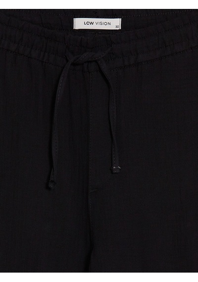 Lcw Vision Siyah Regular Fit Armürlü Erkek Pantolon