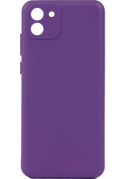 More Tr Samsung Uyumlu Galaxy A03 Kılıf Mtr Biye Silikon - Mor