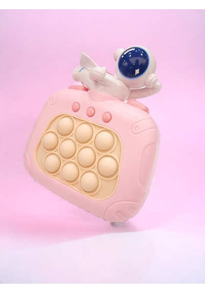 Elektronik Popit, Quick Push Konsol Uçan Astronot Model Pembe