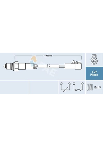 Fae 77171 Oksijen Sensörü Vww 1k0998262t Vww 07d906262b Vww 07d906262a Vww 07c906262t Vww 0 2s6a 9g444 Ba Focus C Max B Max Bm 02 1628.hn