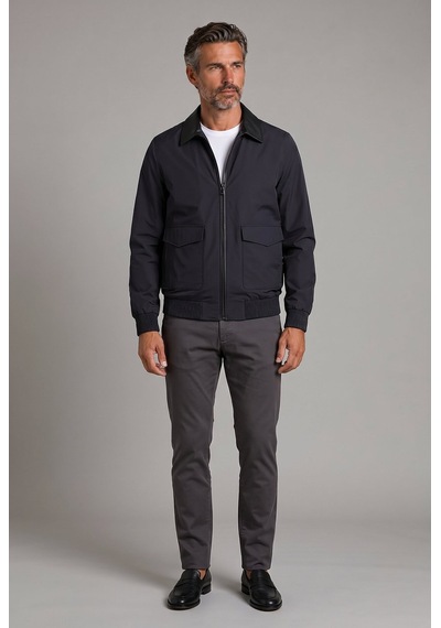 Bisse Siyah Regular Fit Mont Yaka Gömlek Polyamid Elastan Mnt25y25001 D99
