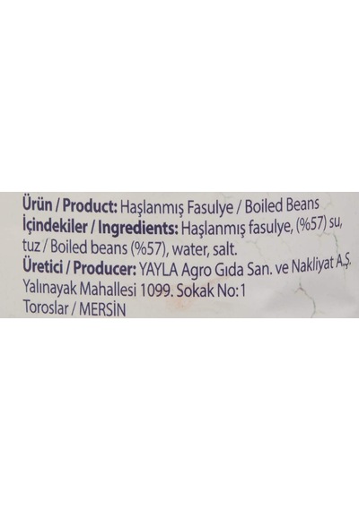 Haşlanmış Fasulye 700 Gr Tekli Paket 2li Paket