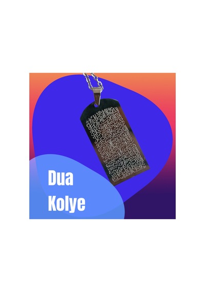 Yıwu İslami Dua Kolye Kadın/erkek Arapça Modern Çelik Şık Dua Kolye Gümüş