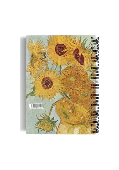 Vincent Van Gogh/vase With 12 Sunflowers,1888 Spiralli Defter 03 A5 Çizgisiz 100 Sayfa Art