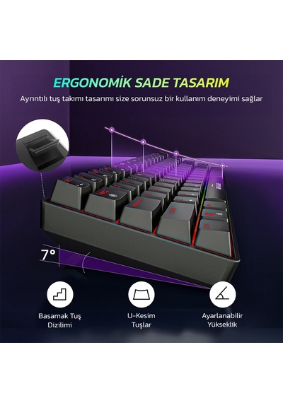 Fifine Ampligame Gk1 Mekanik Klavye