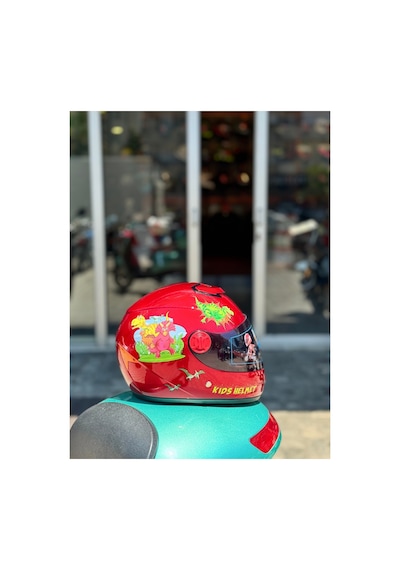 Çocuk Kaskı Ece 22.06 Sertifikalı / Fullface Kask / Ekstra Hafif Ve Konforlu Bordo