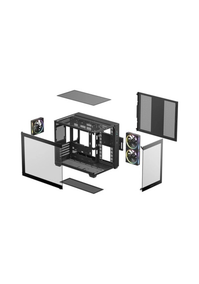 Deepcool Cg330-3f 3-argb Fanlı Panoramik Gaming Micro-tower Pc Kasası