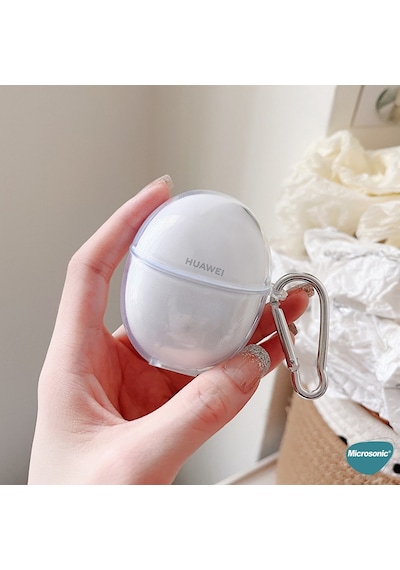 Microsonic Huawei Freebuds 6 Kılıf Transparent Clear Soft Şeffaf
