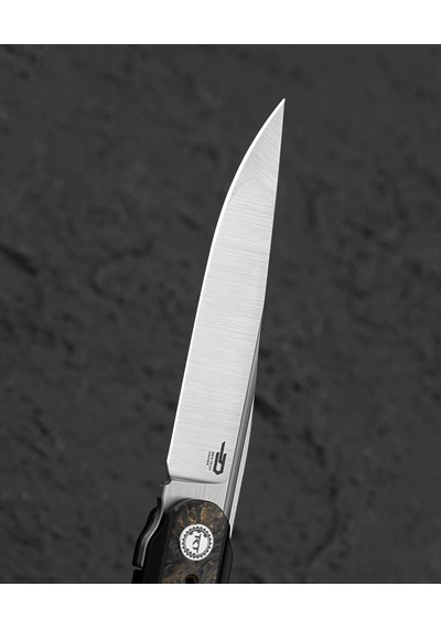 Bestech Spear Phısher Bt2405d Titanyum+ Yağlı Karbon Fiber Sap M390 Kamp Çakı Çok Renkli