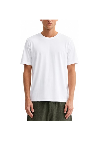 Ranud Erkek Regular Fit 2 Li Tişört,%100 Pamuk, Oeko-tex Yumuşak Fırçalı Süper Soft Kumaş Beyaz+soft Mavi Ranud Erkek Regular Fit 2 Li Tişört,%100 Pamuk, Oeko-tex Yumuşak Fırçalı Süper Soft Kumaş Beyaz+soft Mavi