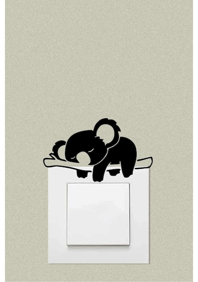 Koala Dekoratif Priz Sticker 12x7 Cm