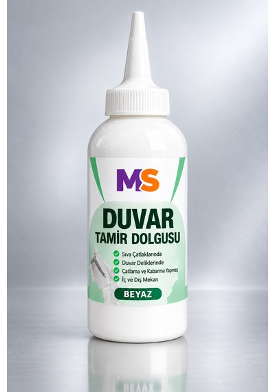 Hazır Duvar Tamir Dolgusu Beyaz 220 Gr Macunu Zemin Alçı Sıva Çatlak Boşluk Onarıcı Giderici 1 Adet