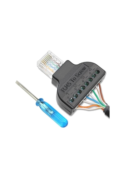 Rj45 To Screw Terminal Vidalı Klemens Çevirici
