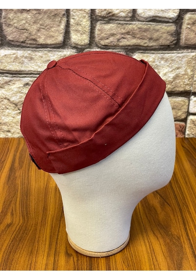 Hamze Docker Hip Hop Snapback Rapper Model Gabardin Şapka Bordo