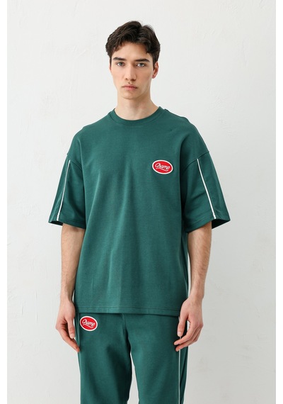 Oversize Baskılı Eşofman Takım V90-21 Çok Renkli