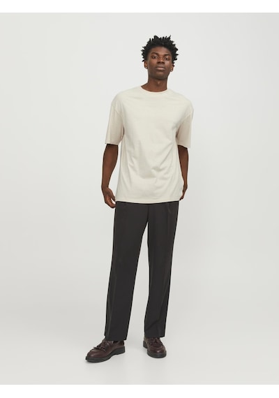 Jack & Jones Jack&Jones Jjebradley Geniş Kesim Tişört 12249319 Bej