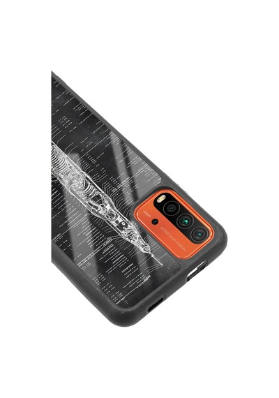 Xiaomi Redmi 9t Apollo Plan Tasarımlı Glossy Telefon Kılıfı Çok Renkli