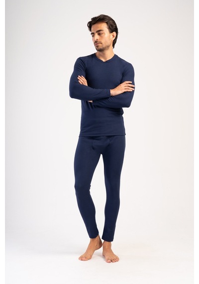 Yake Store Erkek Comfort O Yaka Uzun Kol Iclık Takım - Beıge Bej