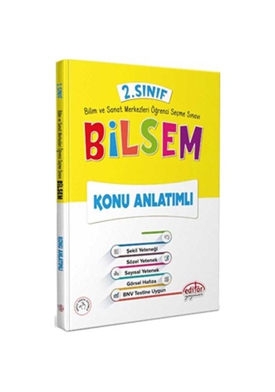 Editör Yayınları 2. Sınıf Bilsem Konu Anlatımlı