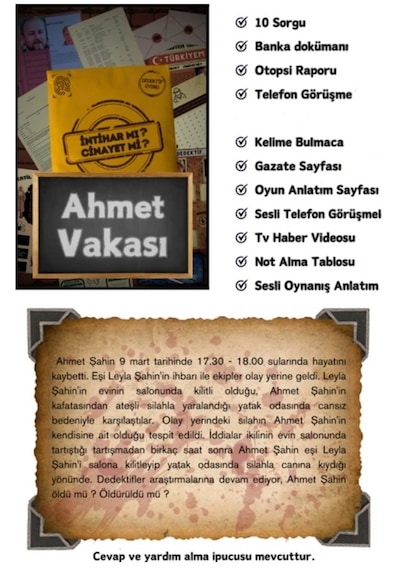 Dedektiflik Oyunu Dört Farklı Dava Pakedi Bir Arada